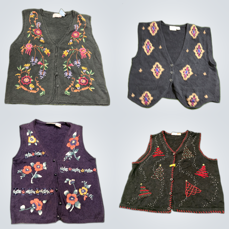 Floral Crochet Knit Cardigans