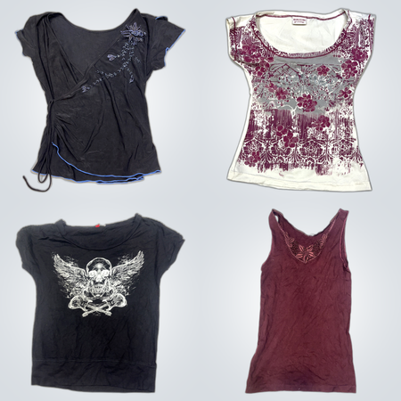 Spiral MEXX Kakie Style & Co Tops Blouse Graphic Tees Bundle Lot 11