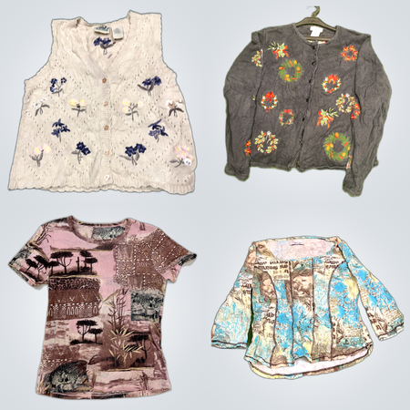 Modisches Bundle: Zusammen Jeans, Strickjacken & Pullover von Top-Marken