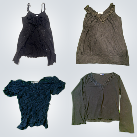 Y2K Blouses Lace Bundle