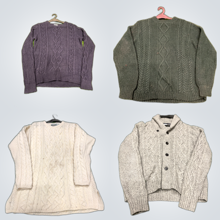 Cable Knit Sweaters Knitwear Bundle