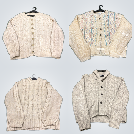 Cream Knitwear Sweater Bundle