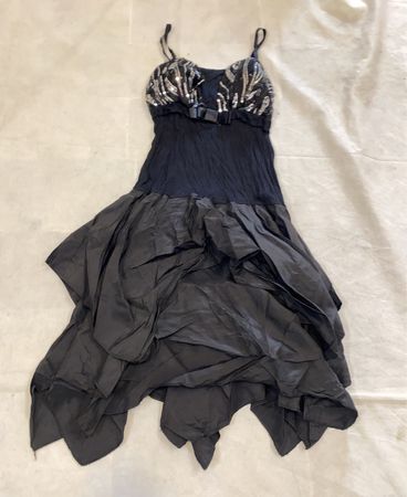 Black Ruffled Dress