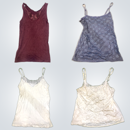 Y2K Camisoles Lace Trim