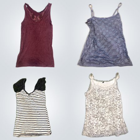 Y2K Camisoles Lace Trim