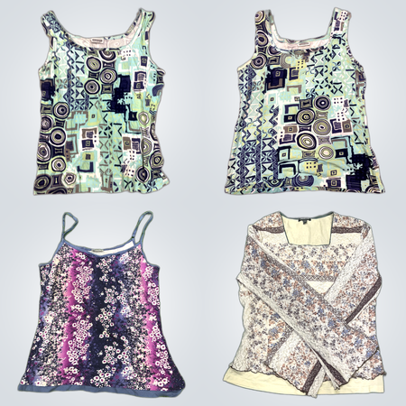 Y2K Printed Blouses Bundle