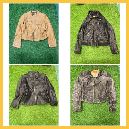 Leather Jacket Bundle - Heeli, Bershka, Fishbone & More Luxury Brands Mix Lot