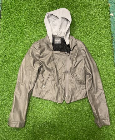 Charlotte Russe Gray Hooded Jacket