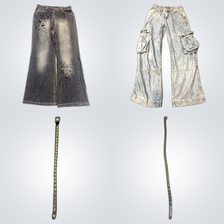 Paquete de Jeans Flare y Bootcut: D Iqisi, Aape, Wrangler, Bigstar y más