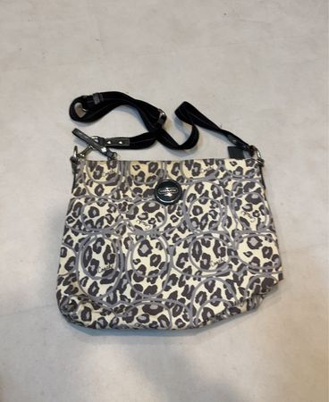 Coach Leopard Print Shoulder Bag