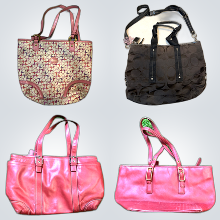 Coach Leather Tote Handbags