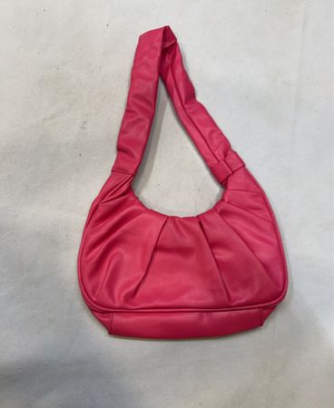 Rosa Leder Schultertasche