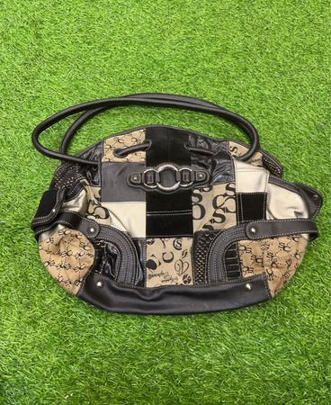 Guess Logo Patchwork Tote Bag