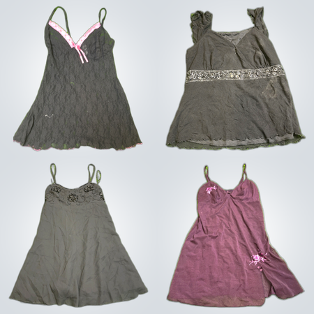 Lace Camisoles and Dresses