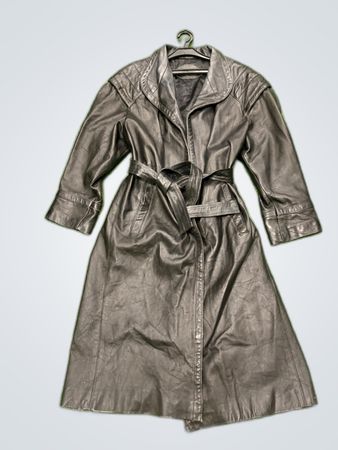 Carlier Leather Trench Coat