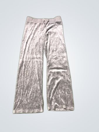 Pantalones de chándal de terciopelo gris
