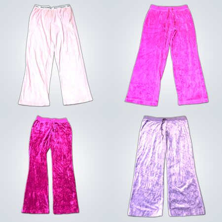 Velour Sweatpants Pant Bundle