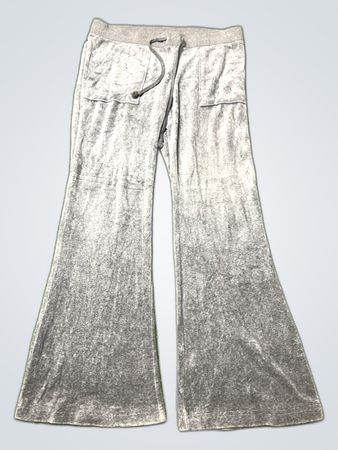 Juicy Couture Grey Velour Flared Sweatpants