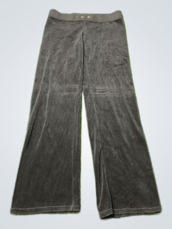 ジュシー・クチュール ブラックベロアスウェットパンツ