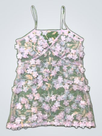 Durchscheinendes Blumen Kleid