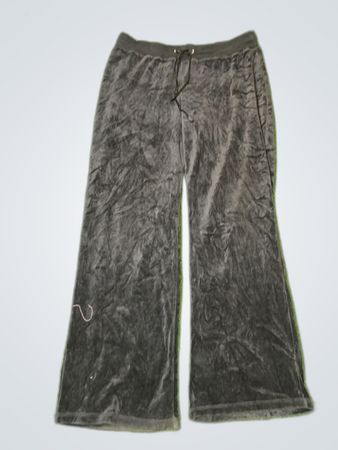 Joggers de terciopelo negro Juicy Couture