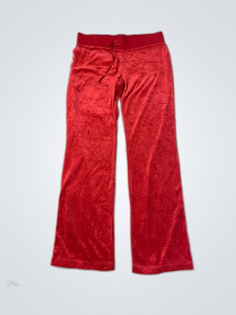 Juicy Couture Red Velour Pants