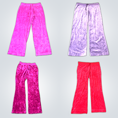 Velour Sweatpants Pant Bundle