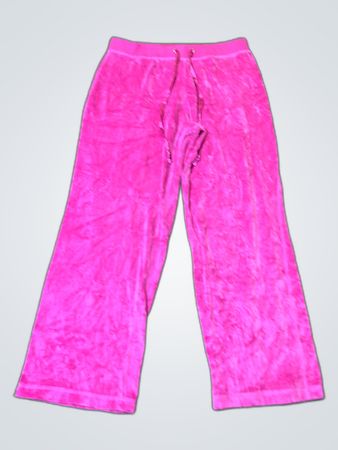 Joggers de terciopelo rosa Juicy Couture