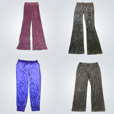 Juicy Couture Velours- und Samt-Sweatpants-Bundle von 10