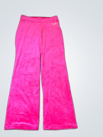 Juicy Couture Pantalones de chándal de terciopelo rosa