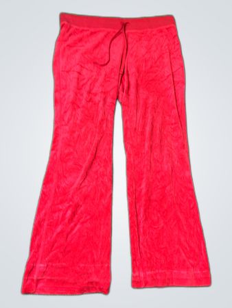 ジュシー・クチュール レッド ベロア パンツ