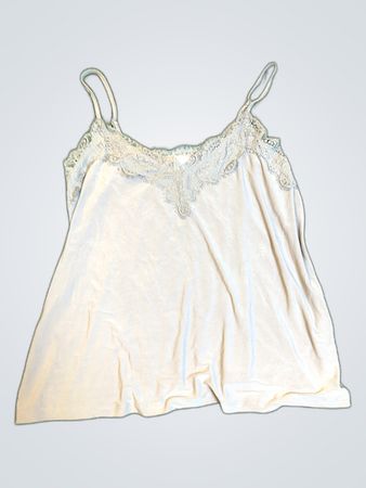 White Lace Trim Camisole