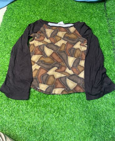 Langarmshirt mit geometrischem Muster