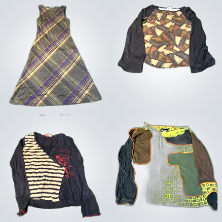 Designer Bundle: 10 Pc Mixed Print Tops, Sweaters & 1 Ralph Lauren Dress