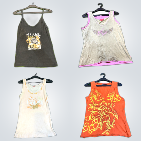 Ensemble de débardeurs graphiques Kikiriki EDC MEXX Esprit Miss Shilly Vittorio Rossi SHAMP 10 Pc Lot