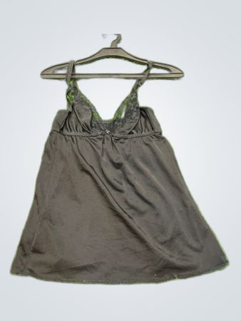 Black Chemise with Lace Details