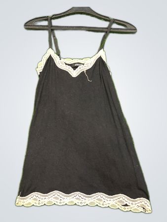 Etam Black Lace Trim Camisole