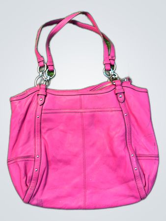 Pink Leather Shoulder Bag