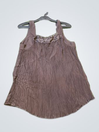 Brown Sleeveless Top