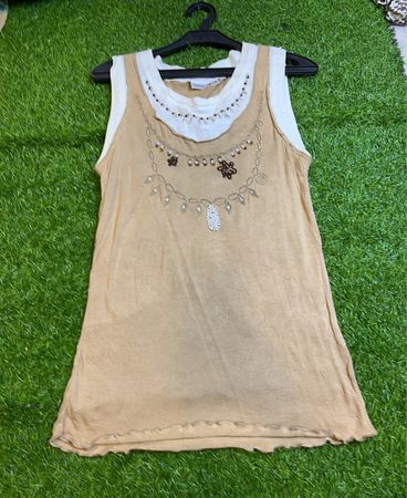Comma Beige Sleeveless Top