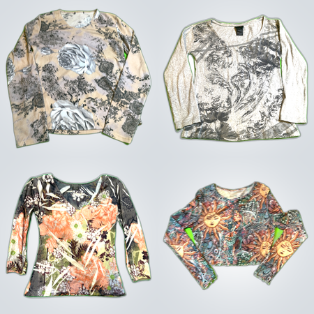 Y2K Printed Blouses Bundle
