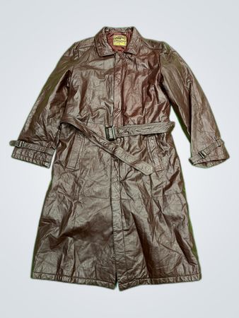 Ehtes Leder Rind-Nappa Leather Trench Coat