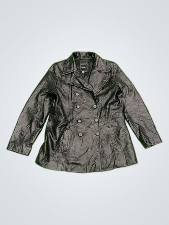 Veste en cuir noire Guess