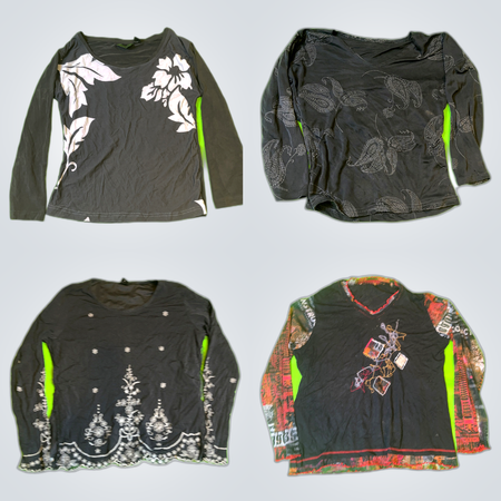 Y2K Printed Blouses Bundle