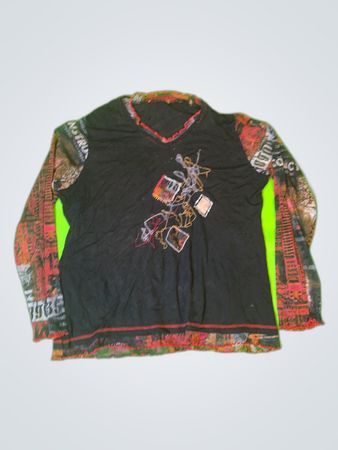 Blouse à manches longues imprimée sans marque