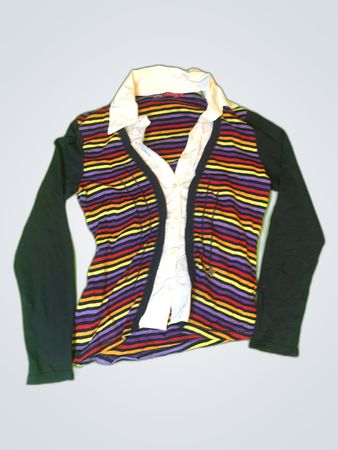 Chemise à boutons rayée DPM