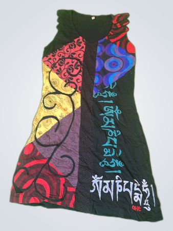 Buntes Patchwork-Kleid