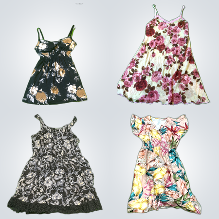 Floral Dress Bundle: 10-Piece Women's Fashion Lot with Desigual & More