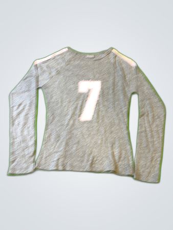 3 Suisses Gray Long Sleeve Numbered T-Shirt