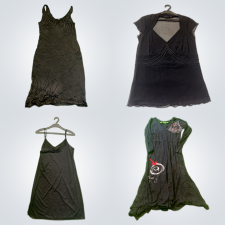 Pacchetto Moda Nera: K Woman, Mexx, Carnaby e Altri Abiti in Pizzo, Volant e Sotto Abiti